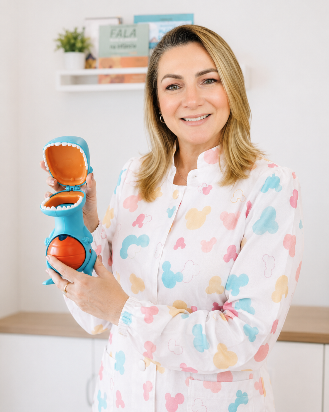 Dra. Vitória com material lúdico